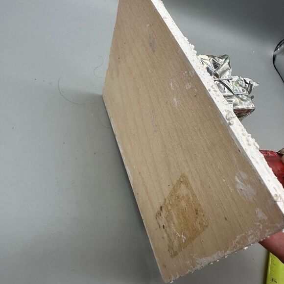 Vintage snow people playing in the snow Christmas scene - Picture 8 of 12